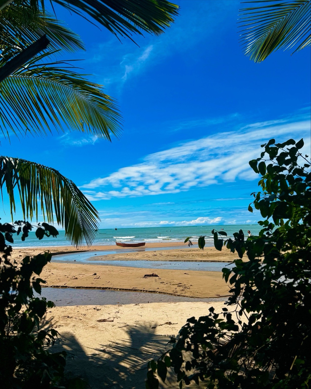 Praia em frente à Pousada Vila Guaiamum, Cumuruxatiba