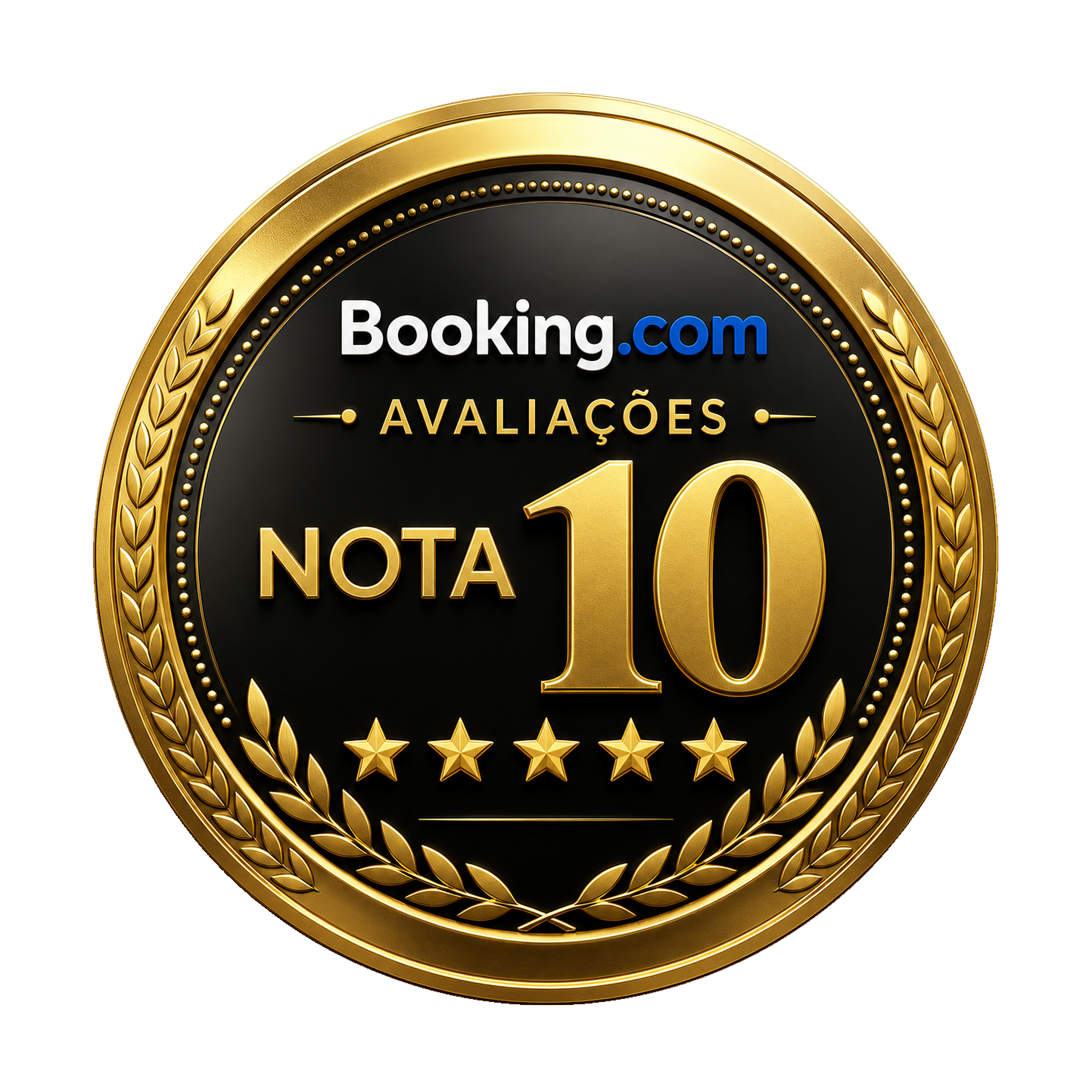 Selo Nota 10 no Booking.com